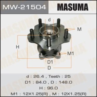 Ступица колеса (MW-21504) MASUMA MW21504