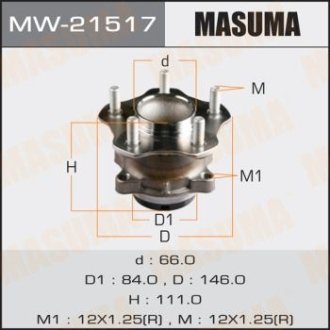 Ступица колеса (MW-21517) MASUMA MW21517