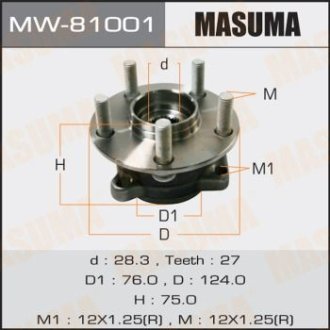 Ступица колеса (MW-81001) MASUMA MW81001