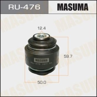 Сайлентблок задней цапфы (плавающий) Toyota Auris (06-), Avensis (08-), RAV 4 (05-16) (RU-476) MASUMA RU476 (фото 1)