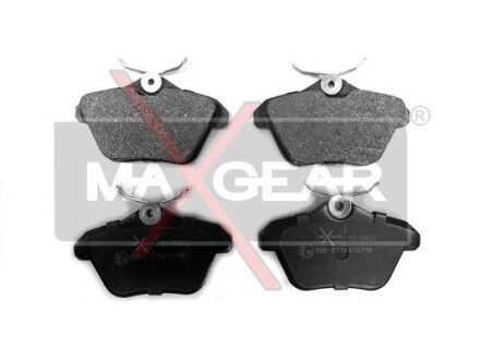 Комплект тормозных колодок, дисковый механизм MAXGEAR 19-0433