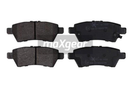 Комплект гальмівних накладок, дискове гальмо MAXGEAR 19-1443