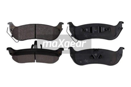 Комплект гальмівних накладок, дискове гальмо MAXGEAR 19-1901