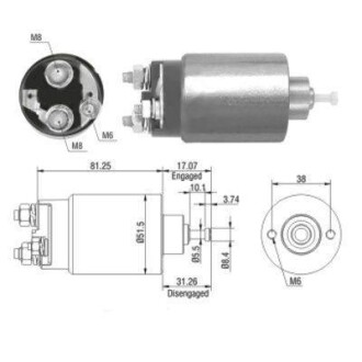 Реле стартера втягуюче Ford Transit 86-00 (AME0264) MEAT & DORIA MEAT&DORIA 46082