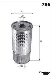 Фільтр масла MECAFILTER ELH4151