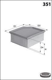 Фільтр повітря MECAFILTER ELP9056