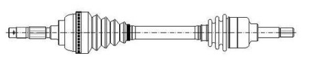 Приводной вал Metelli 17-0120