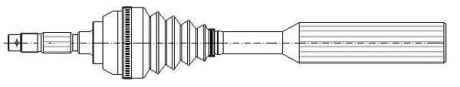 Приводной вал Metelli 17-0381