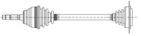 Приводной вал Metelli 17-0422