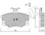 Комплект гальмівних колодок (дискових) Metelli 2200301 (фото 1)