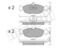 Комплект тормозных колодок (дисковых) Metelli 2200770 (фото 10)