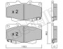 Комплект гальмівних колодок (дискових) Metelli 2201291 (фото 1)