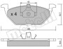 Комплект тормозных колодок, дисковый механизм Metelli 2202110 (фото 1)