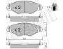 Комплект тормозных колодок (дисковых) Metelli 2202540 (фото 2)