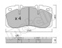 Комплект гальмівних колодок (дискових) Metelli 2202680 (фото 1)