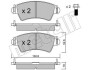 Комплект тормозных колодок, дисковый механизм Metelli 2203131 (фото 1)