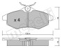 Комплект гальмівних колодок (дискових) Metelli 2203280 (фото 2)