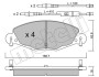 Комплект тормозных колодок (дисковых) Metelli 2203320 (фото 2)