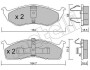 Комплект гальмівних колодок (дискових) Metelli 2203560 (фото 1)