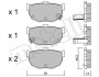 Комплект гальмівних колодок (дискових) Metelli 2203620 (фото 2)