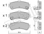 Комплект тормозных колодок, дисковый механизм Metelli 2204030 (фото 1)