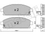 Комплект тормозных колодок, дисковый механизм Metelli 2204061 (фото 1)