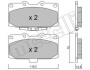 Гальмівні колодки, дискове гальмо (набір) Metelli 2204130 (фото 1)