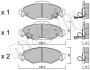 Комплект тормозных колодок, дисковый механизм Metelli 2204210 (фото 1)