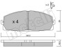 Комплект гальмівних колодок (дискових) Metelli 2204340 (фото 1)