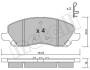 Комплект тормозных колодок (дисковых) Metelli 2204810 (фото 1)