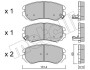 Комплект гальмівних колодок з 4 шт. дисків Metelli 2205030 (фото 2)