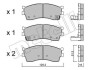 Комплект тормозных колодок, дисковый механизм Metelli 2205120 (фото 1)