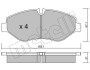 Комплект гальмівних колодок (дискових) Metelli 2206711 (фото 6)