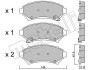 Комплект тормозных колодок, дисковый механизм Metelli 2206960 (фото 1)