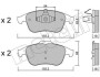 Комплект тормозных колодок (дисковых) Metelli 2208032 (фото 1)