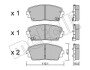 Комплект гальмівних колодок (дискових) Metelli 2209410 (фото 1)