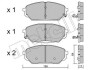 Комплект гальмівних колодок (дискових) Metelli 2209990 (фото 1)