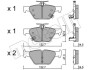 Комплект тормозных колодок (дисковых) Metelli 2210870 (фото 1)