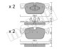 Комплект тормозных колодок (дисковых) Metelli 2211190 (фото 1)