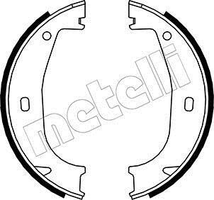 Комплект тормозных колодок, стояночная тормозная система Metelli 53-0016