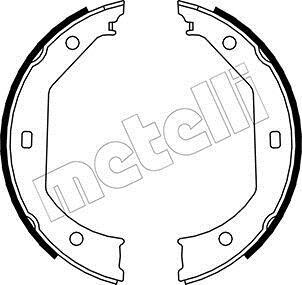 Гальмівні колодки ручного гальма Metelli 53-0017