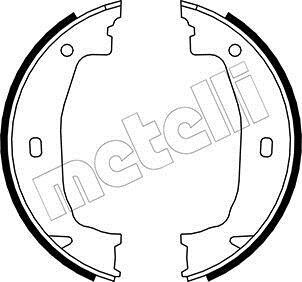 Комплект тормозных колодок, стояночная тормозная система Metelli 53-0018
