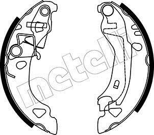 Комплект тормозных колодок Metelli 530070