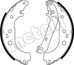 Комплект тормозных колодок Metelli 530142