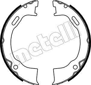 Комплект тормозных колодок, стояночная тормозная система Metelli 53-0146