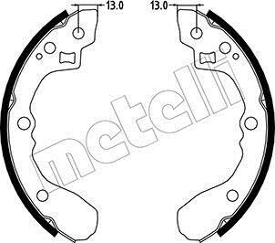 Комплект тормозных колодок Metelli 530220