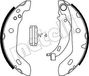 Комплект тормозных колодок Metelli 530235