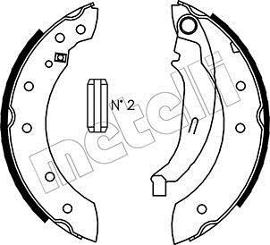 Комплект тормозных колодок Metelli 530350