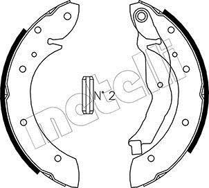 Комплект тормозных колодок Metelli 530351