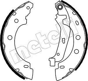 Комплект тормозных колодок Metelli 530355